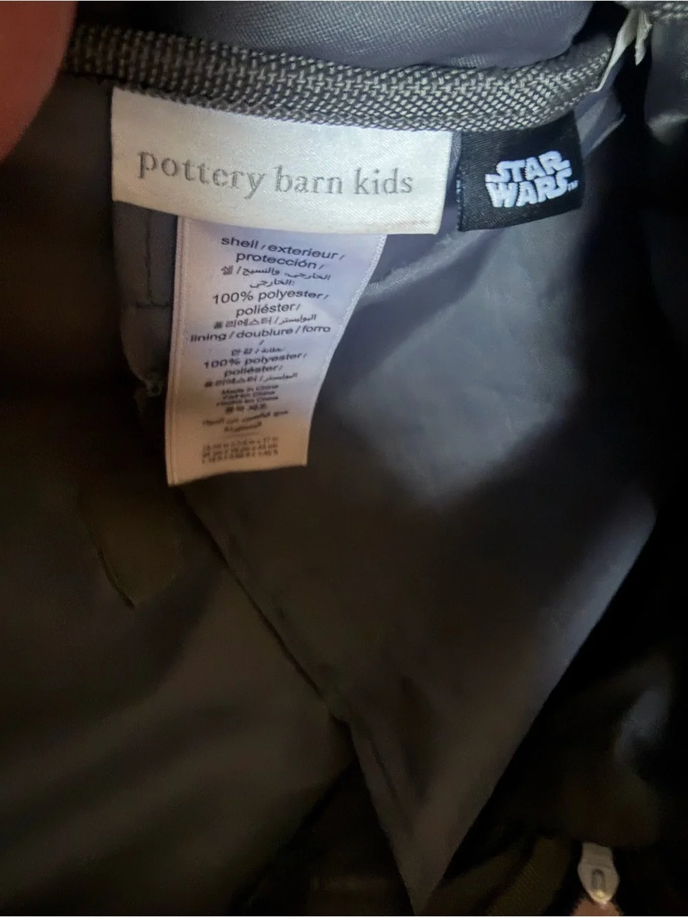 Pottery Barn Kids x Star Wars Droids Mackenzie Glow In Dark Backpack
